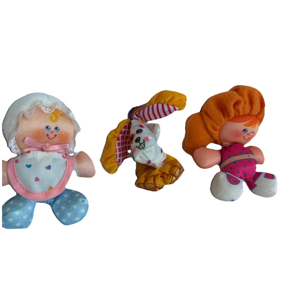 Fisher Price Puffalump Vintage 1987 Kids and Pet Puppy Soft Plush Lot of 3